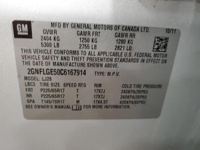 Photo 12 VIN: 2GNFLGE50C6167914 - CHEVROLET EQUINOX 