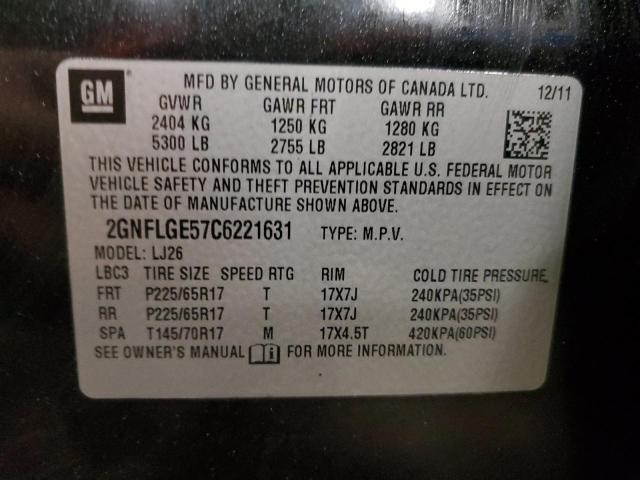 Photo 13 VIN: 2GNFLGE57C6221631 - CHEVROLET EQUINOX LT 