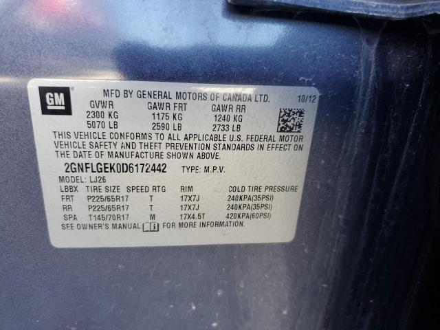 Photo 11 VIN: 2GNFLGEK0D6172442 - CHEVROLET EQUINOX 