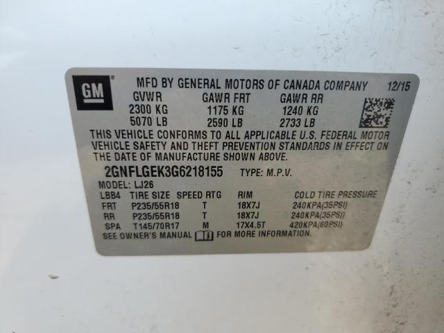 Photo 11 VIN: 2GNFLGEK3G6218155 - CHEVROLET EQUINOX 