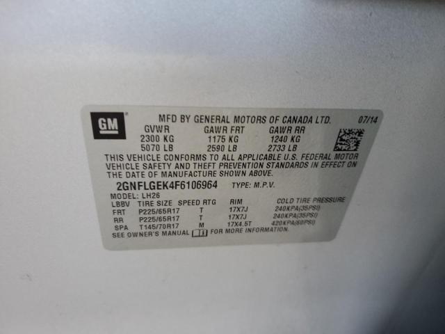 Photo 13 VIN: 2GNFLGEK4F6106964 - CHEVROLET EQUINOX 