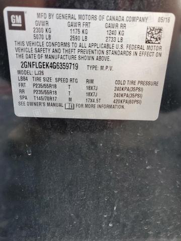 Photo 13 VIN: 2GNFLGEK4G6359719 - CHEVROLET EQUINOX LT 