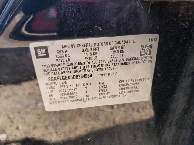 Photo 12 VIN: 2GNFLGEK5D6204964 - CHEVROLET EQUINOX 