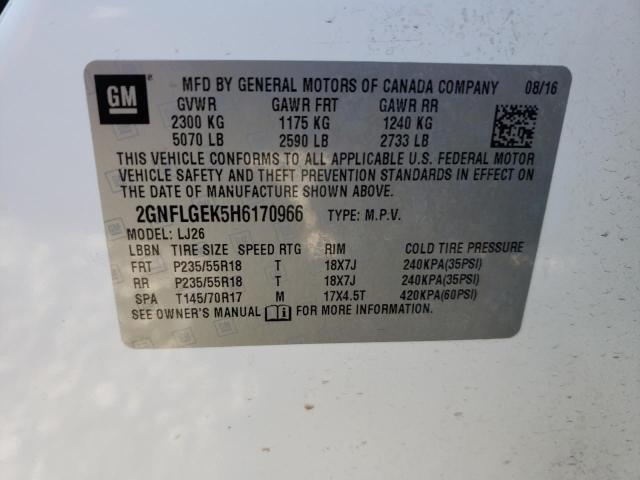 Photo 9 VIN: 2GNFLGEK5H6170966 - CHEVROLET EQUINOX PR 