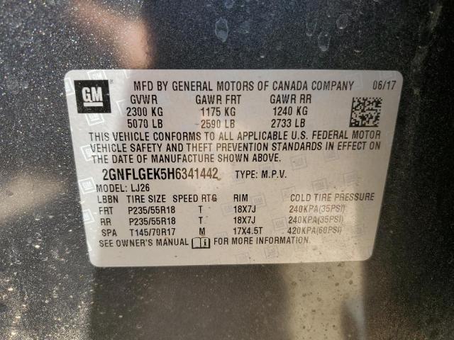 Photo 13 VIN: 2GNFLGEK5H6341442 - CHEVROLET EQUINOX PR 