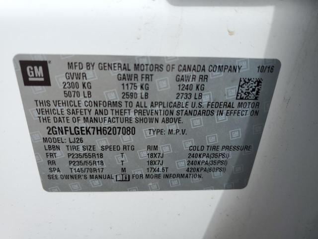 Photo 12 VIN: 2GNFLGEK7H6207080 - CHEVROLET EQUINOX PR 