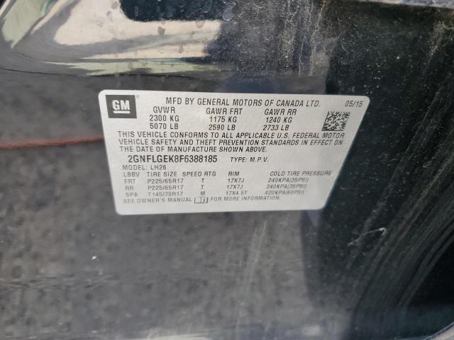 Photo 11 VIN: 2GNFLGEK8F6388185 - CHEVROLET EQUINOX LT 