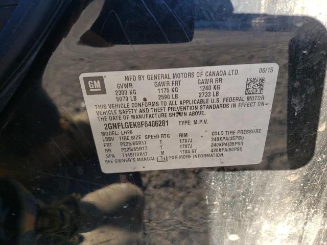 Photo 12 VIN: 2GNFLGEK8F6406281 - CHEVROLET EQUINOX 