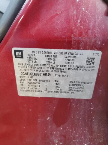 Photo 12 VIN: 2GNFLGEK8G6186349 - CHEVROLET EQUINOX LT 