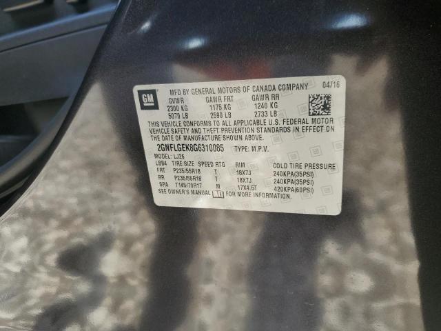 Photo 12 VIN: 2GNFLGEK8G6310085 - CHEVROLET EQUINOX 