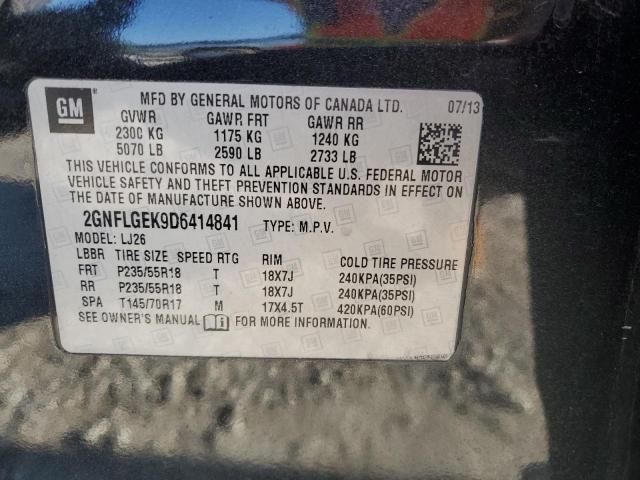 Photo 9 VIN: 2GNFLGEK9D6414841 - CHEVROLET EQUINOX 