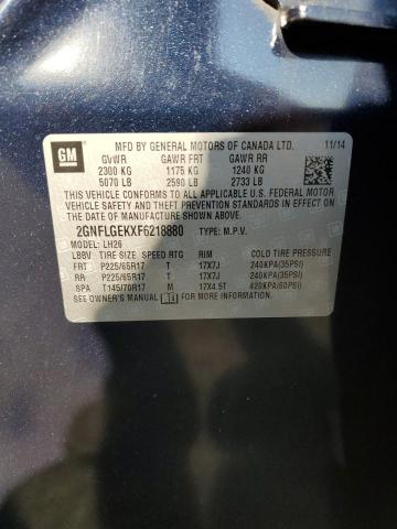 Photo 11 VIN: 2GNFLGEKXF6218880 - CHEVROLET EQUINOX LT 