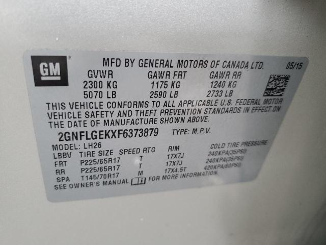 Photo 12 VIN: 2GNFLGEKXF6373879 - CHEVROLET EQUINOX 