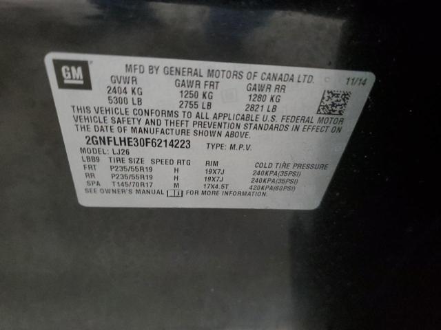 Photo 12 VIN: 2GNFLHE30F6214223 - CHEVROLET EQUINOX LT 