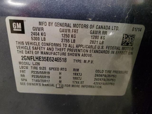 Photo 12 VIN: 2GNFLHE35E6246518 - CHEVROLET EQUINOX LT 