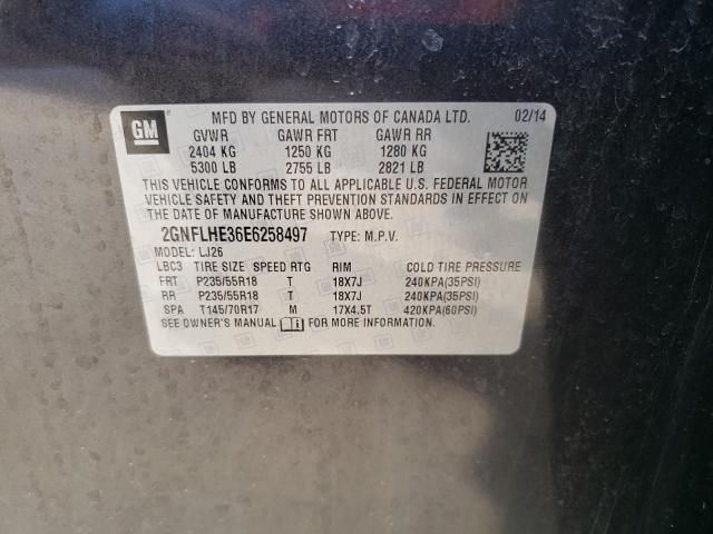 Photo 12 VIN: 2GNFLHE36E6258497 - CHEVROLET EQUINOX LT 