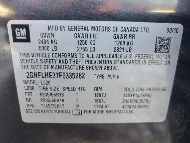 Photo 12 VIN: 2GNFLHE37F6335282 - CHEVROLET EQUINOX LT 