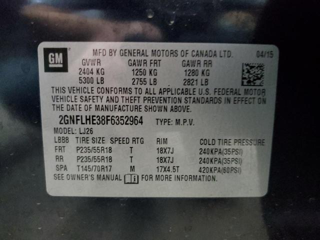 Photo 12 VIN: 2GNFLHE38F6352964 - CHEVROLET EQUINOX LT 