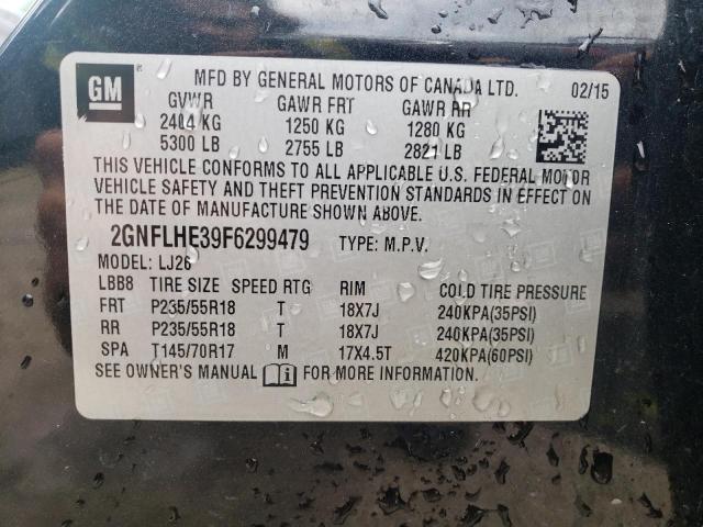 Photo 12 VIN: 2GNFLHE39F6299479 - CHEVROLET EQUINOX LT 