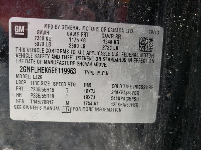 Photo 9 VIN: 2GNFLHEK6E6119963 - CHEVROLET EQUINOX LT 