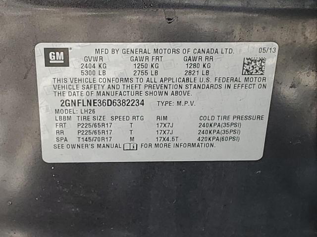 Photo 12 VIN: 2GNFLNE36D6382234 - CHEVROLET EQUINOX LT 