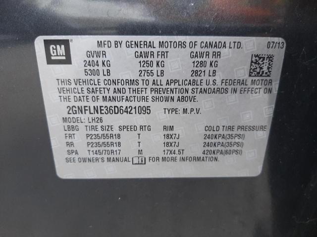 Photo 9 VIN: 2GNFLNE36D6421095 - CHEVROLET EQUINOX LT 