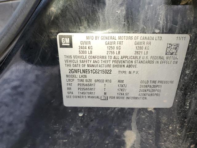 Photo 13 VIN: 2GNFLNE51C6215022 - CHEVROLET EQUINOX LT 