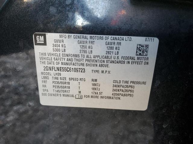 Photo 11 VIN: 2GNFLNE55C6109723 - CHEVROLET EQUINOX LT 