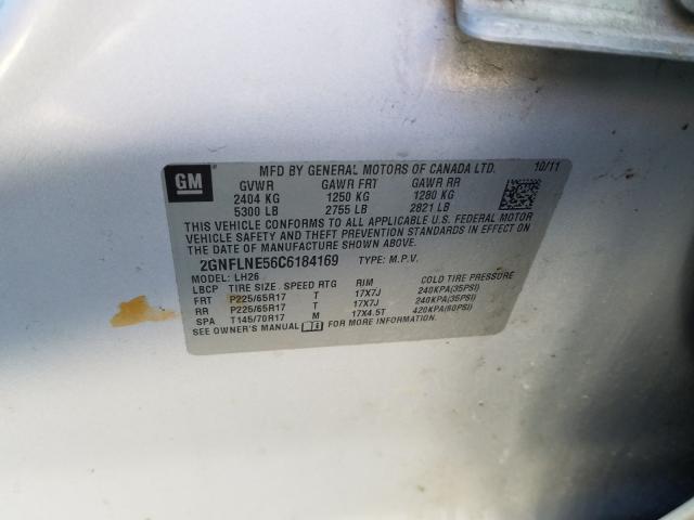 Photo 9 VIN: 2GNFLNE56C6184169 - CHEVROLET EQUINOX LT 