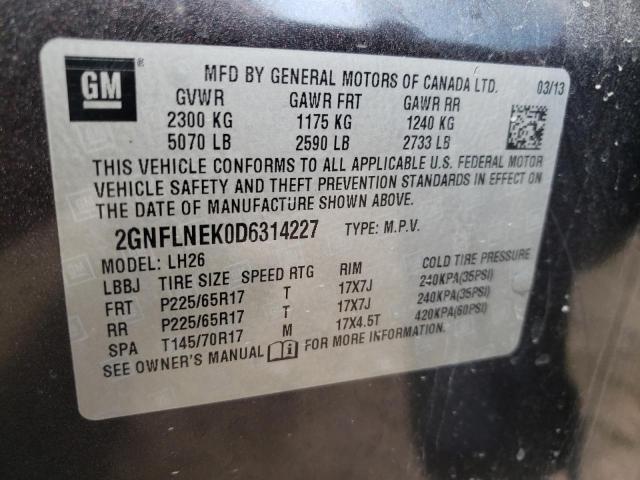 Photo 13 VIN: 2GNFLNEK0D6314227 - CHEVROLET EQUINOX 