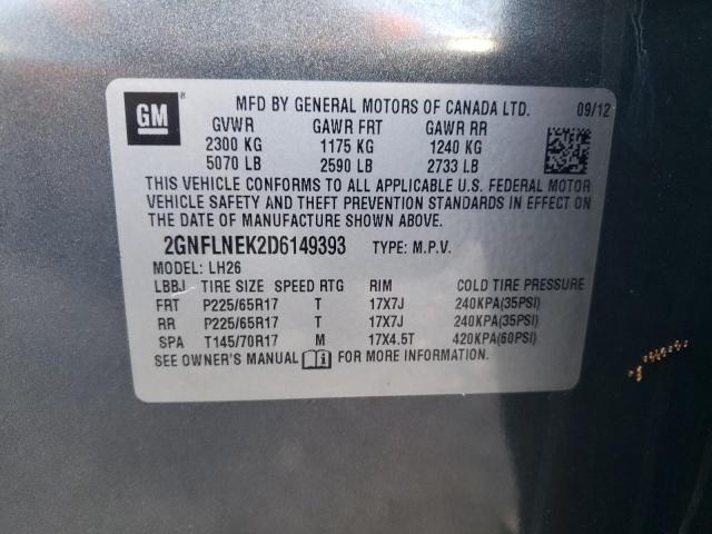 Photo 12 VIN: 2GNFLNEK2D6149393 - CHEVROLET EQUINOX 