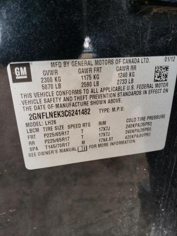 Photo 12 VIN: 2GNFLNEK3C6241482 - CHEVROLET EQUINOX LT 