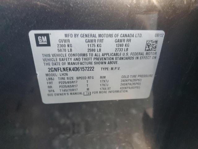 Photo 13 VIN: 2GNFLNEK4D6157222 - CHEVROLET EQUINOX LT 