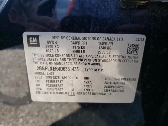 Photo 9 VIN: 2GNFLNEK4D6331435 - CHEVROLET EQUINOX 