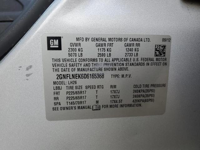 Photo 11 VIN: 2GNFLNEK6D6165368 - CHEVROLET EQUINOX 