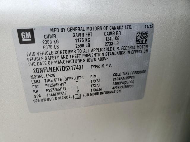 Photo 11 VIN: 2GNFLNEK7D6217431 - CHEVROLET EQUINOX 