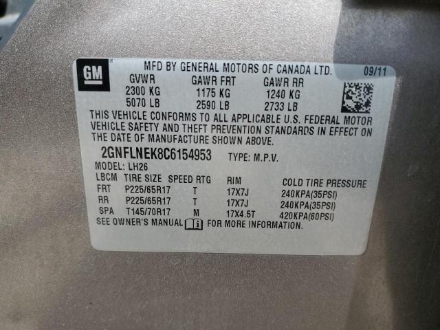 Photo 11 VIN: 2GNFLNEK8C6154953 - CHEVROLET EQUINOX LT 