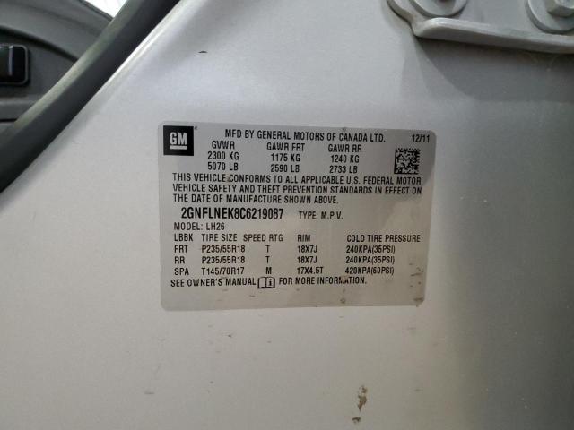 Photo 12 VIN: 2GNFLNEK8C6219087 - CHEVROLET EQUINOX 