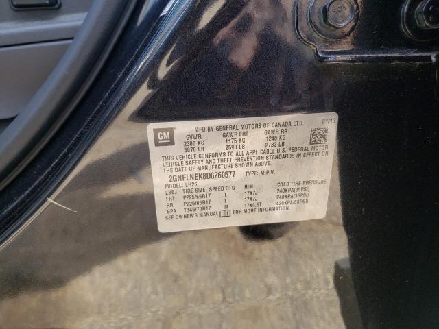 Photo 9 VIN: 2GNFLNEK8D6260577 - CHEVROLET EQUINOX LT 