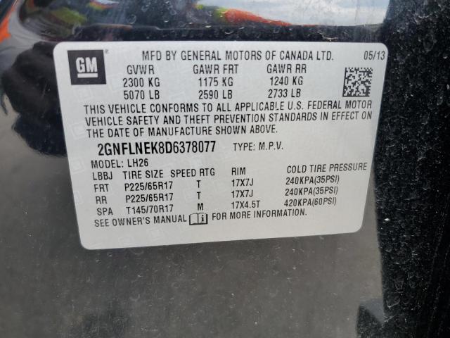 Photo 12 VIN: 2GNFLNEK8D6378077 - CHEVROLET EQUINOX LT 