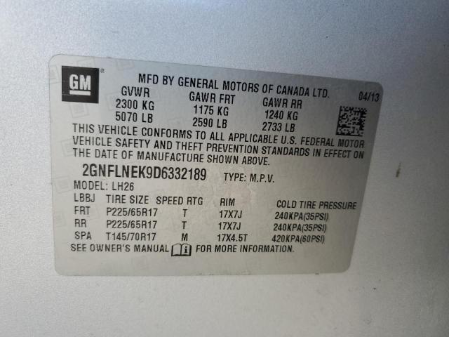 Photo 11 VIN: 2GNFLNEK9D6332189 - CHEVROLET EQUINOX 