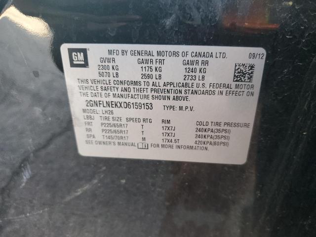 Photo 11 VIN: 2GNFLNEKXD6159153 - CHEVROLET EQUINOX LT 