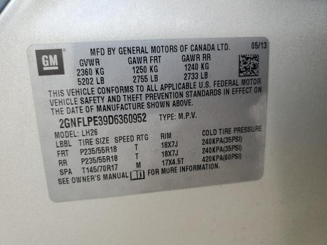 Photo 13 VIN: 2GNFLPE39D6360952 - CHEVROLET EQUINOX 