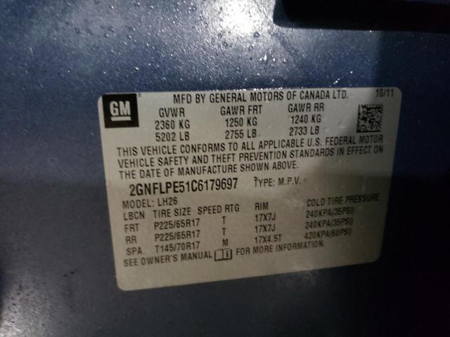 Photo 13 VIN: 2GNFLPE51C6179697 - CHEVROLET EQUINOX LT 