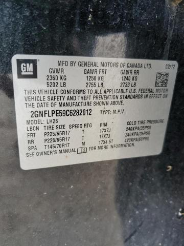 Photo 9 VIN: 2GNFLPE59C6282012 - CHEVROLET EQUINOX LT 