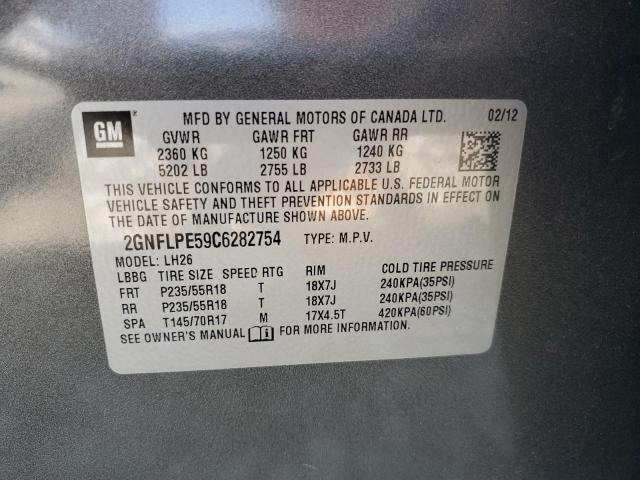 Photo 12 VIN: 2GNFLPE59C6282754 - CHEVROLET EQUINOX 