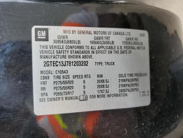 Photo 11 VIN: 2GTEC13J781203202 - GMC SIERRA 