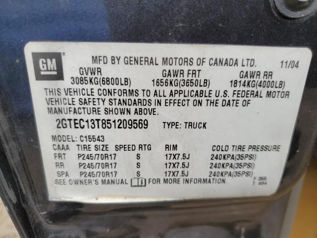 Photo 11 VIN: 2GTEC13T851209569 - GMC SIERRA 