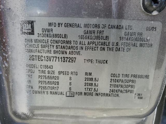 Photo 12 VIN: 2GTEC13V771137297 - GMC SIERRA 