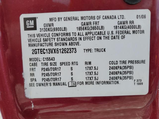 Photo 12 VIN: 2GTEC13VX61262373 - GMC NEW SIERRA 